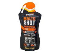 EthicSport - Maltoshot Endurance Plus - Confezione da 15 x 50 ml - Gusto: Orange - Lemon - Prodotto energetico specifico per endurance con 5 diversi carboidrati sequenziali e senza caffeina