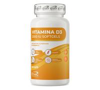 EthicSport Vitamina D3 2000 UI Integratore Ossa Muscoli e Difese Immunitarie, 60 Softgels
