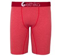 Ethika Heather Cherry The Staple Red No Rise Boxer Briefs Uomo UMS224