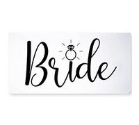 Ethisa Bride Asciugamano da spiaggia per luna di miele e addio al nubilato, design classico, per feste di addio al nubilato, per futura sposa, regalo di fidanzamento e matrimonio, 152,4 x 76,2 cm
