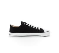ETHLETIC sneakers nere vegan Fair Trainer White Cap Lo unisex eco friendly cotone lacci eco - Colore: Nero, Taglia: 37