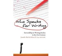 Ethna D. Lay Who Speaks for Writing (Copertina rigida)