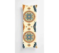 Ethnic Style Body Pillow Cover 14x40 Inch, Durable Velvet pillow Case Retro, Long body Pillow case cover Soft Breathable, Decorative Bolster Pillowcase for Hotel Couch Bedroom