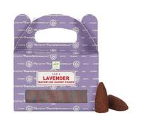 Ethniciti Satya - Coni di incenso originali Nag Champa, 24 coni, 1 confezione (lavanda)