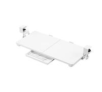 ETHU Keyboard Tray Under Desk, 26.77" X 11.81" Large Size Keyboard Tray with C Clamp-on Mount Easy to Install, Computer Keyboard Stand, Ergonomic Keyboard Tray for Home and Office
