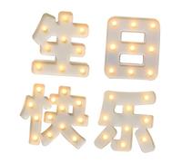 ETHZZLE 1set Decorazioni Led Per Compleanno Illumina La Tua Festa Con Parole Cinesi Buon Compleanno Per Feste Tema e Shower Facile Da Usare Senza Batterie Resistente