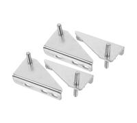 ETHZZLE 4pezzi Cerniere Per Porte Congelatore Acciaio Inox Gommini Silenziosi e Design Preciso Per Frigoriferi e Congelatori Di Casa