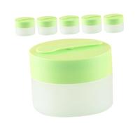ETHZZLE 6 Pezzi Contenitori Cosmetici Vuoti in Plastica Cucchiaio Magnetico Barattoli Refill per e Lozioni Vasetti Ergonomici Opachi per Trucchi e Maschere