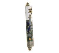 ETHZZLE Mezuzah Metallo Resistente Decorazione Religiosa per Porta Grande Resistente agli Agenti Atmosferici Ornamento Sacro per Casa