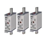 ETI NH - Inserto di sicurezza NH000 gG, 500 V, display frontale, 3 pezzi (NH000-80A)