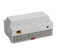 EtiamPro Distributore di alimentazione IP e distributore di alimentazione per videocitofono EDS201B, con connessione IP cablata, custodia per guida DIN, connessione Internet stabile e alimentatore per