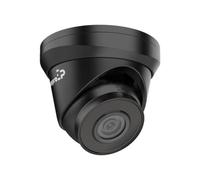 EtiamPro Telecamera di rete Dome IP, telecamera di sorveglianza, 4 MP, LED IR, visione notturna 30 m, ottica fissa, tecnologia WDR, funzione PoE, app Guarding Vision, per interni ed esterni, nero