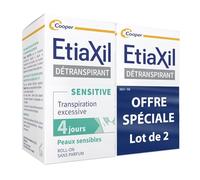 ETIAXIL - Deodorante deodorante deodorante - trattamento sudorazione eccessiva - ascelle - SENSITIVO - pelli sensibili - Confezione da 2 x 15 ml