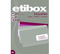 ETIBOX 119761-2100 etichette bianche autoadesive - 63,5 x 38, 1 mm - Stampanti: Laser, Copiatrici, Ad inchiostro - Angoli arrotondati