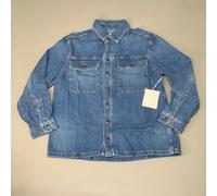 ETICA Harriette Camicia Giacca/Anteriore Top Tasche & Collo Fiume Rock MISURA XS