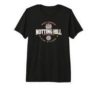 Etichetta 2C con Coordinate di Notting Hill West London Maglietta Premium