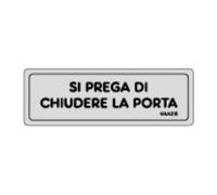 ETICHETTA ADESIVA 150X50 SI PREGA CHIUDERE PORTA