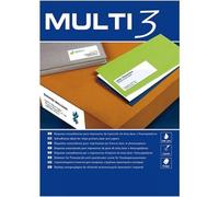 Etichetta adesiva APLI 4719 52,5 x 29,7 mm 4000 unità. bianco 100 fogli Multi3