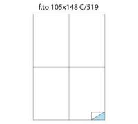 ETICHETTA ADESIVA C/519 105X148 CF 100FOGLI