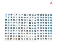 Etichetta adesiva con numero 3 fogli 1-180 Per Scrivania