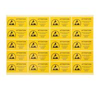 Etichetta Antistatica Adesiva 450 Pezzi 60x30 Mm Gialla