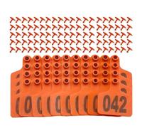 Etichetta auricolare per bovini - Etichetta auricolare per pecora 7,2x6 cm, maggiore chiarezza | Marcatori di identificazione degli animali da fattoria con leggibilità delle dimensioni ottimizz