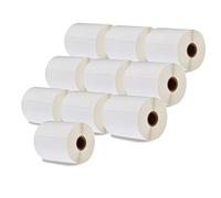 Etichetta autoadesive di spedizione 100mm x 150mm - etichette termiche - anima da 1 pollice - 10 rotolo etichetta confezione x 370 pezzi per rotolo =3700 etichette - DHL-UPS-DPD,compatibile con Zebra