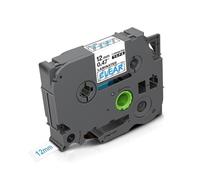 Etichetta bianca TZE 12mm TZ231 TZ TACO LAMINATO 231 TZ 231 131 Black su bianco compatibile con Pt H110 Etichetta Maker(Blue on Clear)