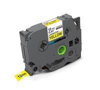 Etichetta bianca TZE 12mm TZ231 TZ TACO LAMINATO 231 TZ 231 131 Black su bianco compatibile con Pt H110 Etichetta Maker(Black on Yellow)