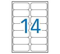 Etichetta bianche resistenti applicate interperi 99,1 x 38,1 mm 20 fogli NEW