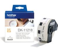 Etichetta Brother DK-11218 - Nero su bianco (24 mm x 24 mm)