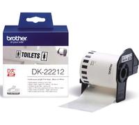 Etichetta Brother DK-22212 - Nero su bianco (62 mm)