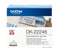 Brother DK-22246 nastro per etichettatrice Nero su bianco