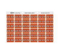Etichetta codificata a colori Avery 22 linguetta laterale arancione scuro confez