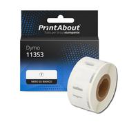 Etichetta compatibile Dymo 11353 - Nero su bianco (13 mm x 25 mm)