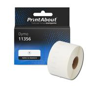 Etichetta compatibile Dymo 11356 - Nero su bianco (41 mm x 89 mm)
