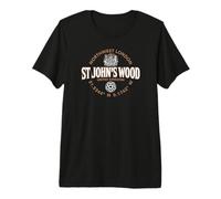 Etichetta con Coordinate di St John's Wood Northwest London 2C Maglietta Premium