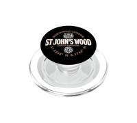 Etichetta con coordinate di St John's Wood Northwest London 2C PopSockets PopGrip per MagSafe