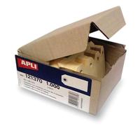 Apli Confezione da 1000 Etichette con Rondella per Appendere 80 x 38mm - Color Crema
