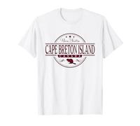 Etichetta del Canada dell'isola del Capo Bretone Nuova Scozia Maglietta