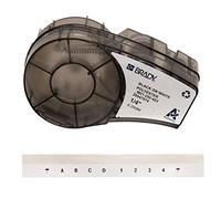 Etichetta di Identificazione Generale per Etichettatrice, 6.35mm x 6.40m, Nero Su Bianco