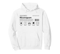 Etichetta di identità autentica del Nicaraguan Pride Felpa con Cappuccio