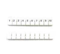 Etichetta di marcatura for morsettiera su guida DIN ZB5 con 5 posizioni for l'identificazione di interruttori automatici industriali, 10 pezzi(31-40)
