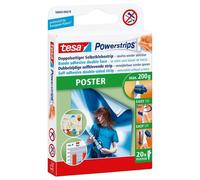 Etichetta di montaggio Tesa Powerstrips POSTER Bianco Interno 20 pezzi
