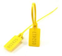 Etichetta di plastica usa e getta, Etichetta di sicurezza Sigilli antimanomissione numerati Lacci trazione con dentino Lunghezza regolabile grande