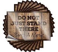 Etichetta Don't Just Stand There Bust A Move for Drinking for Home Bar & Good Job - Decalcomanie per porte con scritta "Teacher Appreciation" (20 x 30 cm, 1 pezzo)