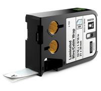 DYMO Etichette laminate per l'avvoglimento di fili/ cavi LBL VINYL SELF-LAMINATING 150P - 21MM X 39MM BLACK