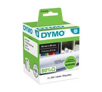 Etichetta Dymo 99012 (S0722400) - Nero su bianco (89 mm x 36 mm) 2 rotoli