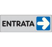 Etichetta 'Entrata' Destra. Adesiva.