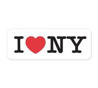 etichetta I LOVE NY heart New York bumper sticker decal 152mmx50mm